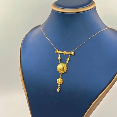 21K Necklace - عقد ذهب كرسي جابر عيار 21