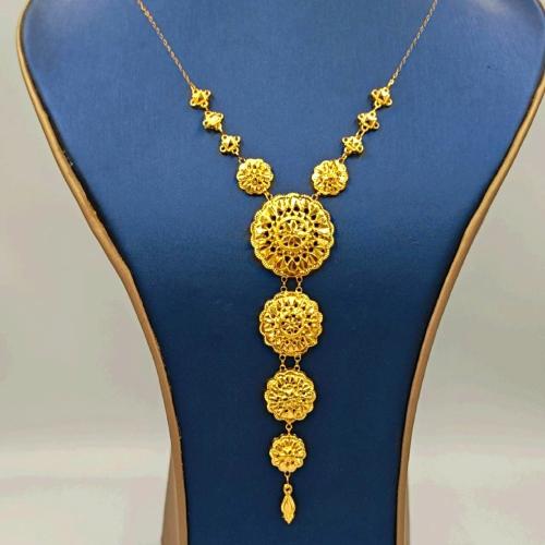 عقد عيار 21 كرسي جابر - 21k Necklace