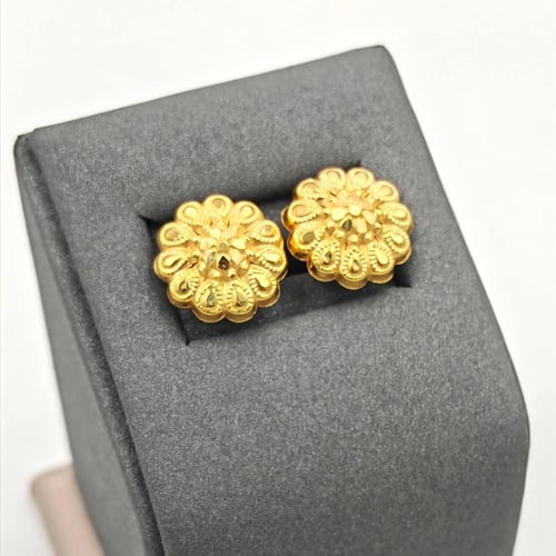 Earring 21k Gold - حلق عيار 21