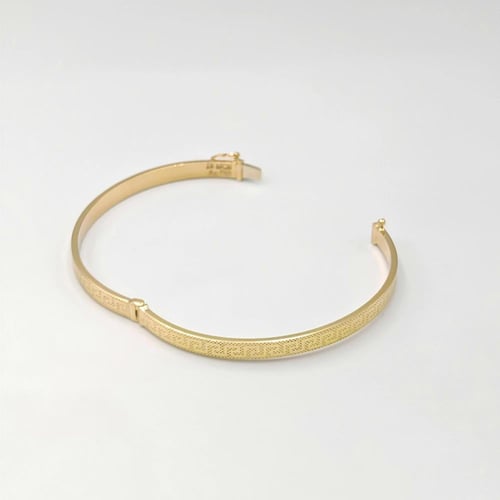 18K Gold Bangle with Versace design