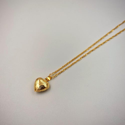 18k Necklace Heart Shape - عقد ذهب عيار 18