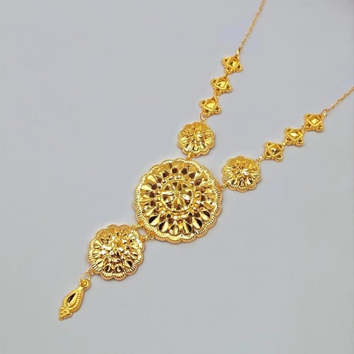 Necklace 21k Gold - عقد كرسي جابر عيار 21