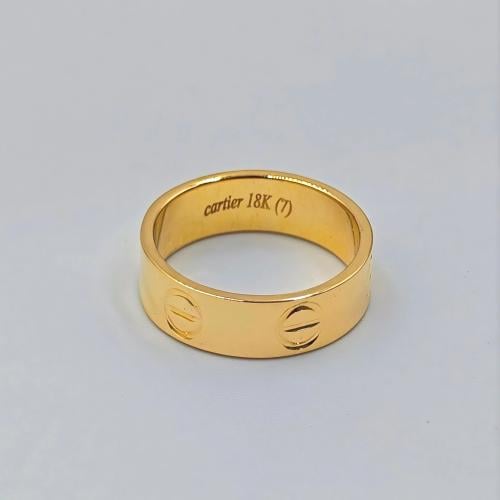 18K Gold Ring - دبلة ذهب عيار 18 بتصميم كارتير