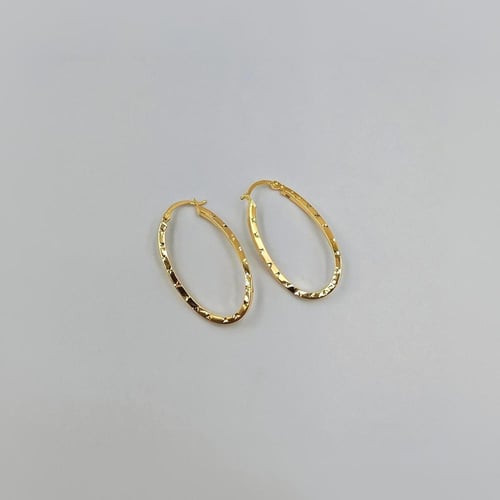 حلق ذهب عيار 18 - 18K Gold Earrings