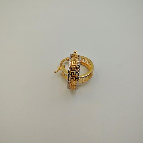 حلق ذهب عيار 18 - 18k Gold Earrings