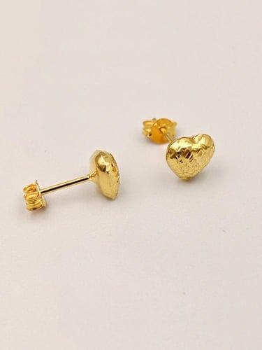 18k Earrings Gold - حلق عيار 18