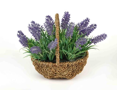 Artificial Purple Lavender Flowers in a Natural Wo...