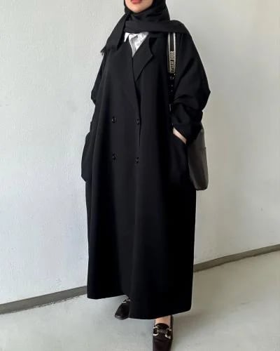 عباية اوفر سايز قصة كوت