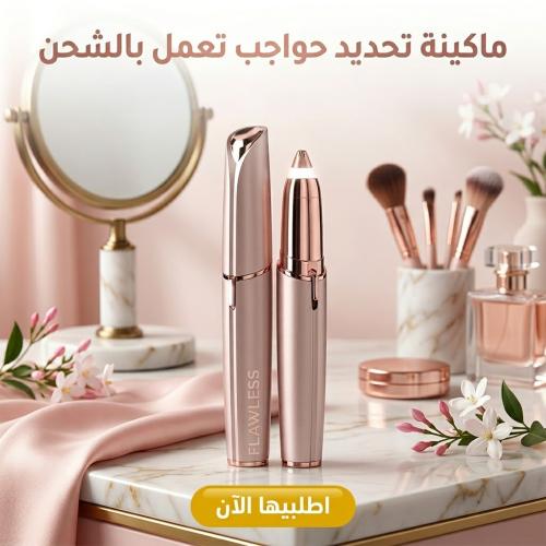 جهاز تحديد الحواجب و ازالة شعر الوجه تعمل بالشحن ل...