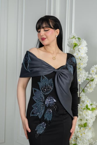 فستان سهرة كلفة امام