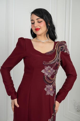 فستان سهره كلفه عودي