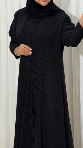 عبايه خزامى اسود