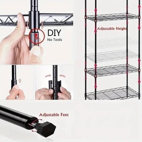 دولاب استيل كروم واسود200*200*45