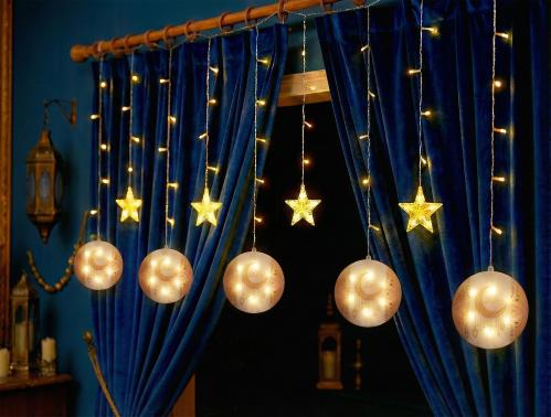 زينة إضاءة رمضان مودرن (LED) - موديل 20241215