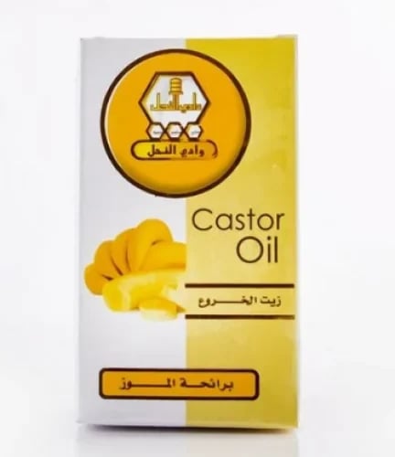 زيت الخروع برائحة الموز وادي النحل 60مل