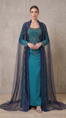 قفطان "الزمرد الملكي" (Royal Emerald Caftan)
