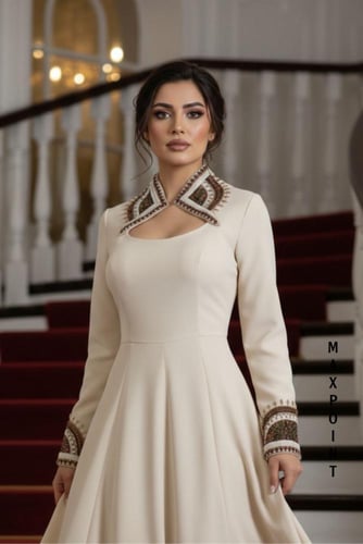 فساتين سهره ناعم وفخم بخامة فاخرة