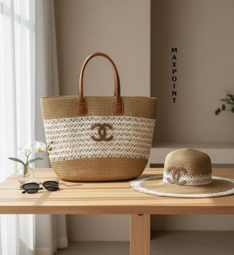 حقيبة يد بتصميم القش / CHANEL