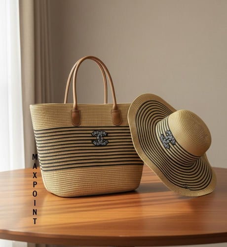 حقيبة يد بتصميم القش / CHANEL