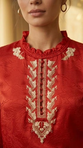 بلوزة : إشراقة الأوركيد" (Orchid Glow Blouse)
