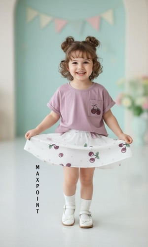 طقم تنورة وبلوزة للبنات