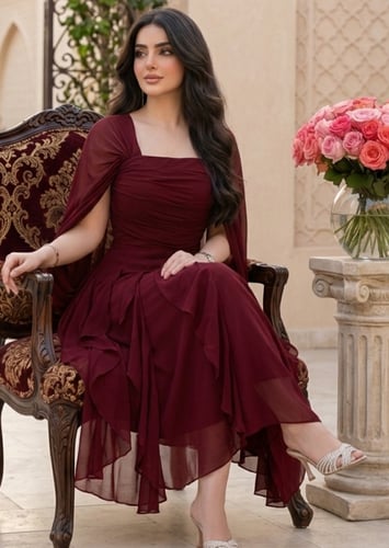 فستان سلطانه الشيفون