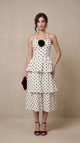 فستان "سيرين" المنقط (Serene Polka Dot Dress)