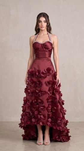 "أوركيد النبيذ" (Wine Orchid Dress)