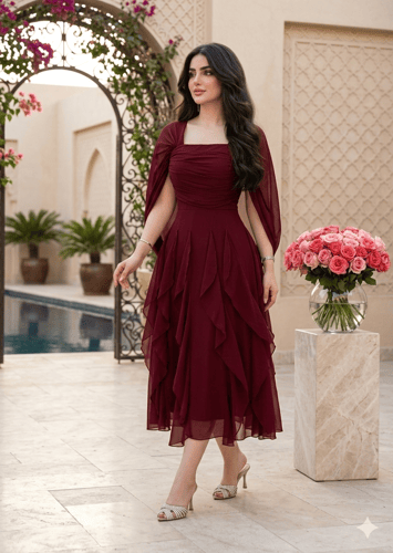 فستان سلطانه الشيفون