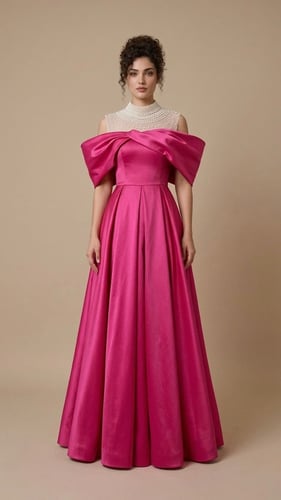 فستان "أوركيد" الفاخر (Orchid Pearl Gown)