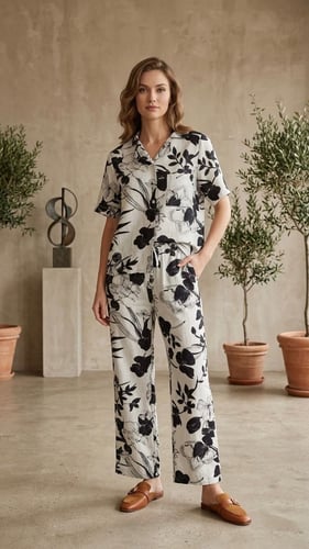 طقم "ليندا" المطبوع (Linda Linen Set)