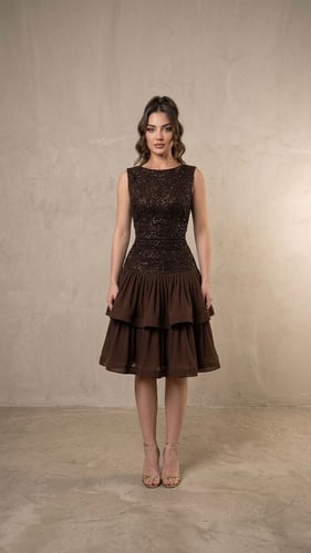 "فستان الشوكولاتة المتدرج" (Chocolate Tiered Elega...