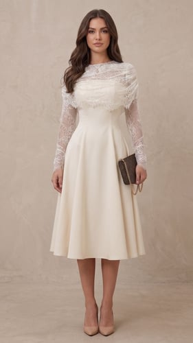 فستان "أناقة الدانتيل" (Lace Elegance Dress)