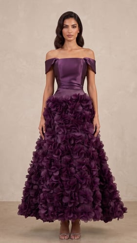 فستان "ليالي الأرجوان" (Purple Night Gown)