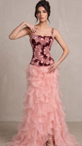 فستان "أناقة الأوركيد" (Orchid Elegance Gown)