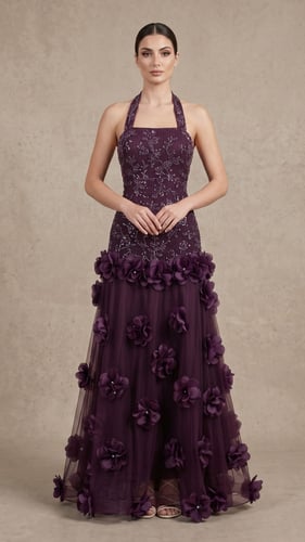 فستان "ليلك" الملكي (Lilac Royal Evening Gown)