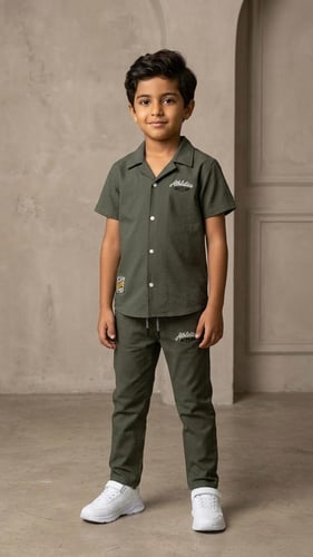 اطقم "أثلتيك" الزيتونية (لاونج وير - Loungewear)