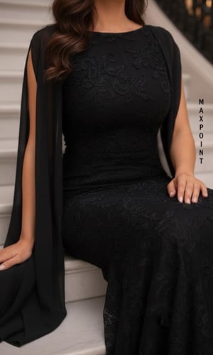 فستان نسائي ملكي اسود