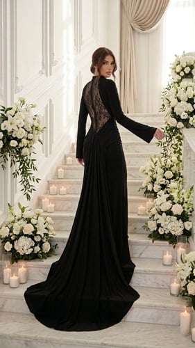 (The Luxury Eclipse Dress) "سيلويت" الكلاسيكي