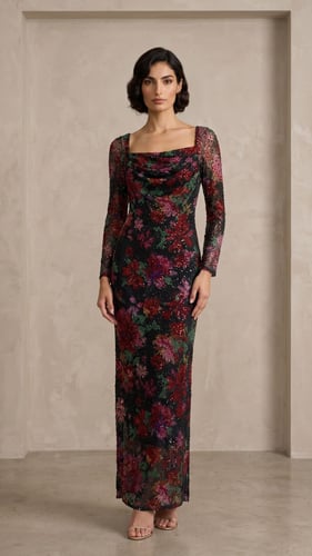 فستان "سهرة فينيسيا" (Venice Night Sequin Dress)