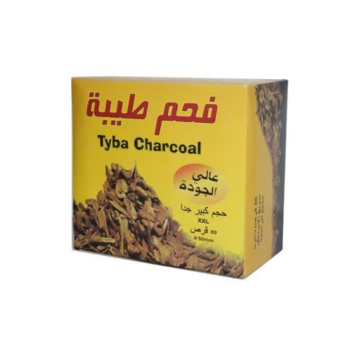 فحم طيبة مدور كبير 80 قرص سريع الاشتعال فحم بخور م...