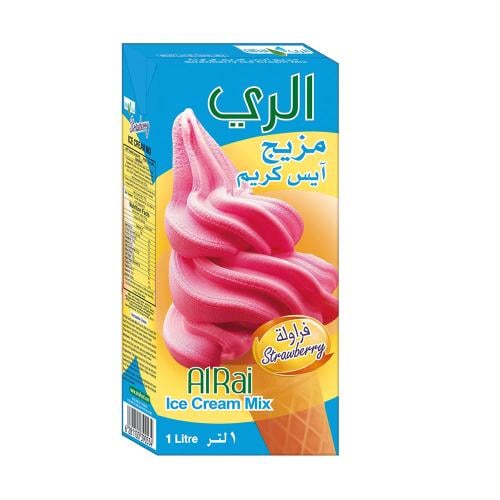 مزيج آيس كريم الري – فراولة – 1 لتر