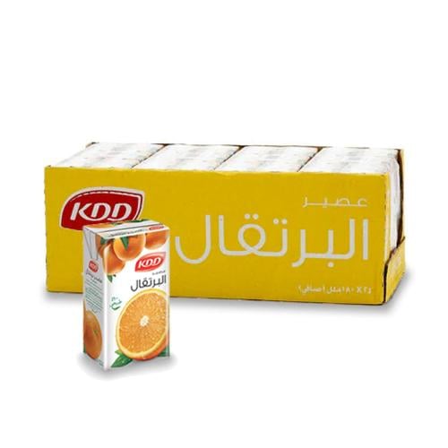 شراب عصير البرتقال KDD كرتون 180 مل * 24 حبة موديل...