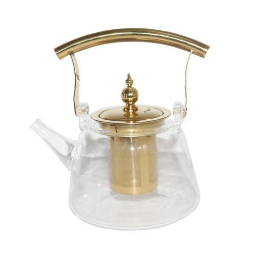 براد زجاج مع مصفى فلتر استيل ابريق شفاف 1200 مل مو...