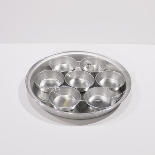 طقم افطار 8 قطعة معدن طقم فطور طقم إفطار