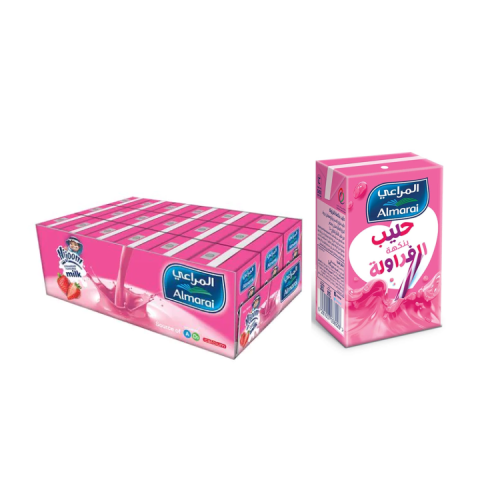 حليب بالفراولة 18*150مل المراعي موديل 628100703894...