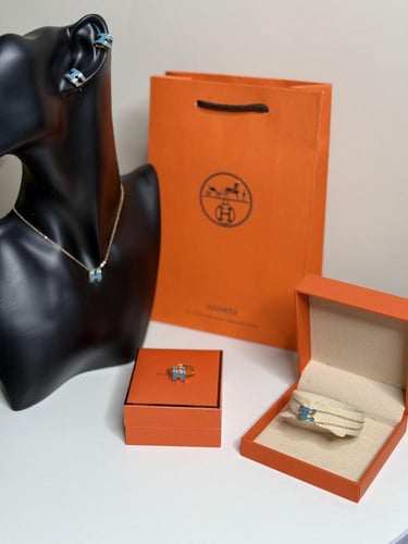 طقم هيرميس تركواز 4 قطع