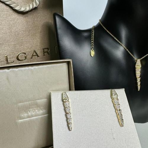 طقم بولغاري سيربانتي فايبر الذهبي – تصميم الذيل ال...