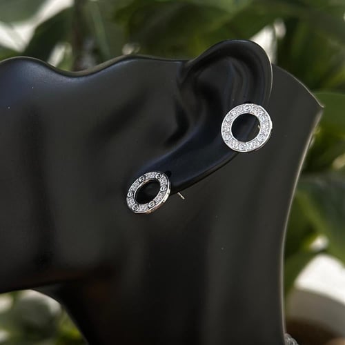 طقم كارتير Cartier Double Love Circle فضي – سلسال...