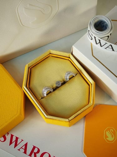 خاتم سواروفسكي Swarovski Idyllia ثلاثي
